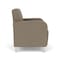 Lesro Siena Lounge Reception Wide Guest Chair, Brushed Steel, MD Farro Upholstery SN1201 - alternate 3